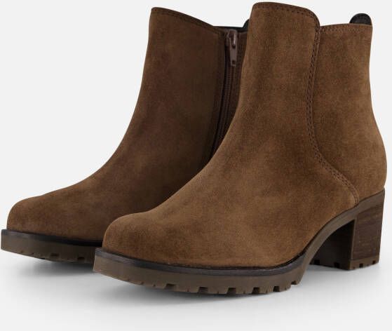 Gabor Enkellaarsjes bruin Suede