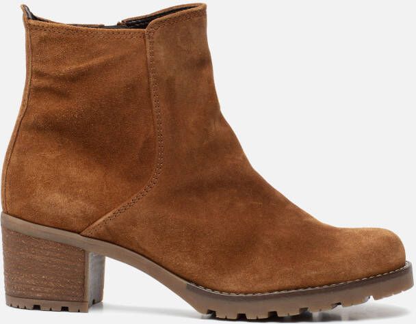 Gabor 800.1 Enkellaarsjes Enkelboots met rits Dames Cognac