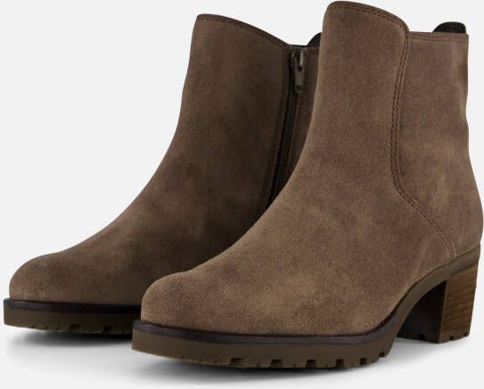 GABOR Enkellaarsjes Dames 800.1 Maat: 40 5 Materiaal: Suède Kleur: Taupe - Foto 3