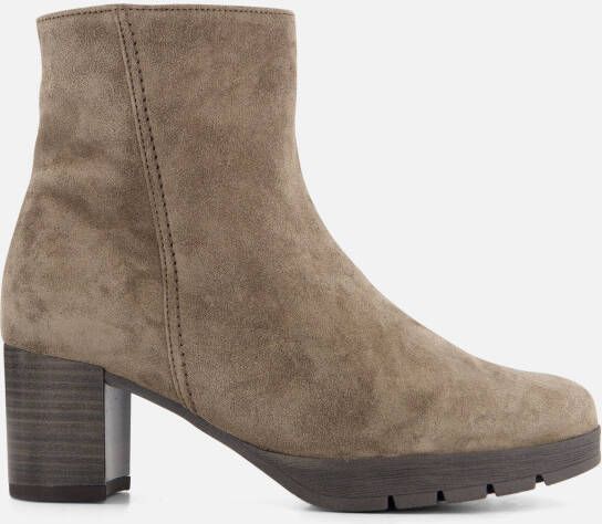 Gabor Enkellaarsjes taupe Suede