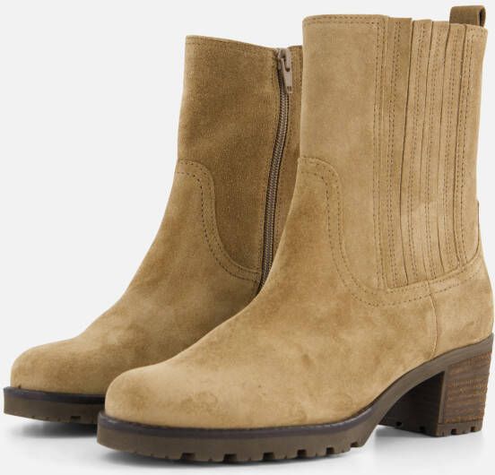 Gabor Enkellaarsjes taupe Suede