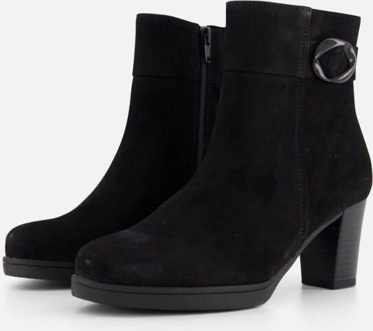 Gabor 083 Enkellaarsjes Enkelboots met rits Dames Zwart