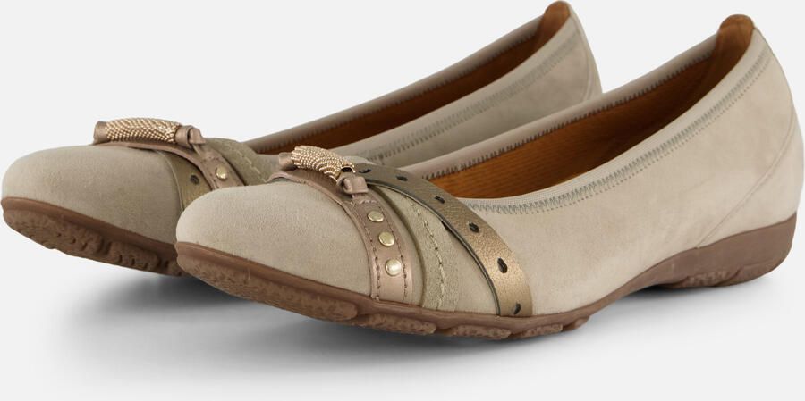 Gabor Instappers beige Leer Dames - Foto 4