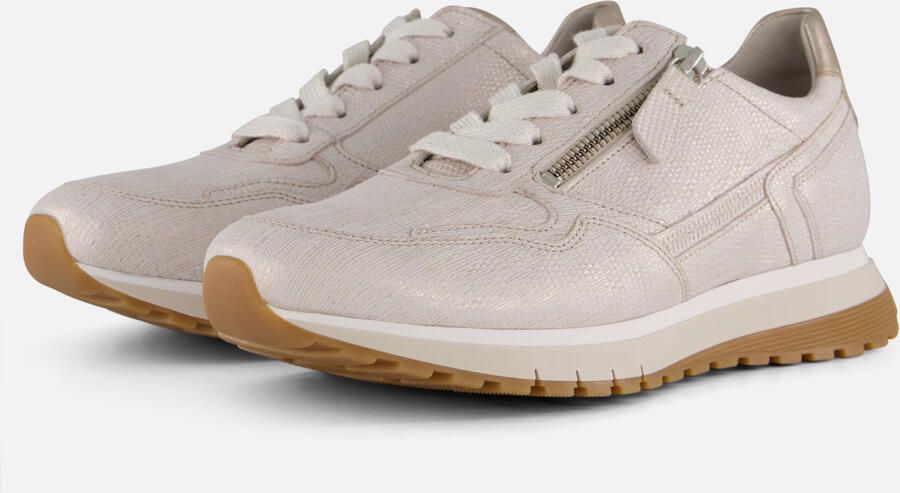 Gabor Hagedis Satijn Sneakers White Dames - Foto 4