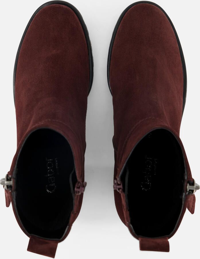 Gabor Enkellaarsjes bordeaux Suede Dames - Foto 4