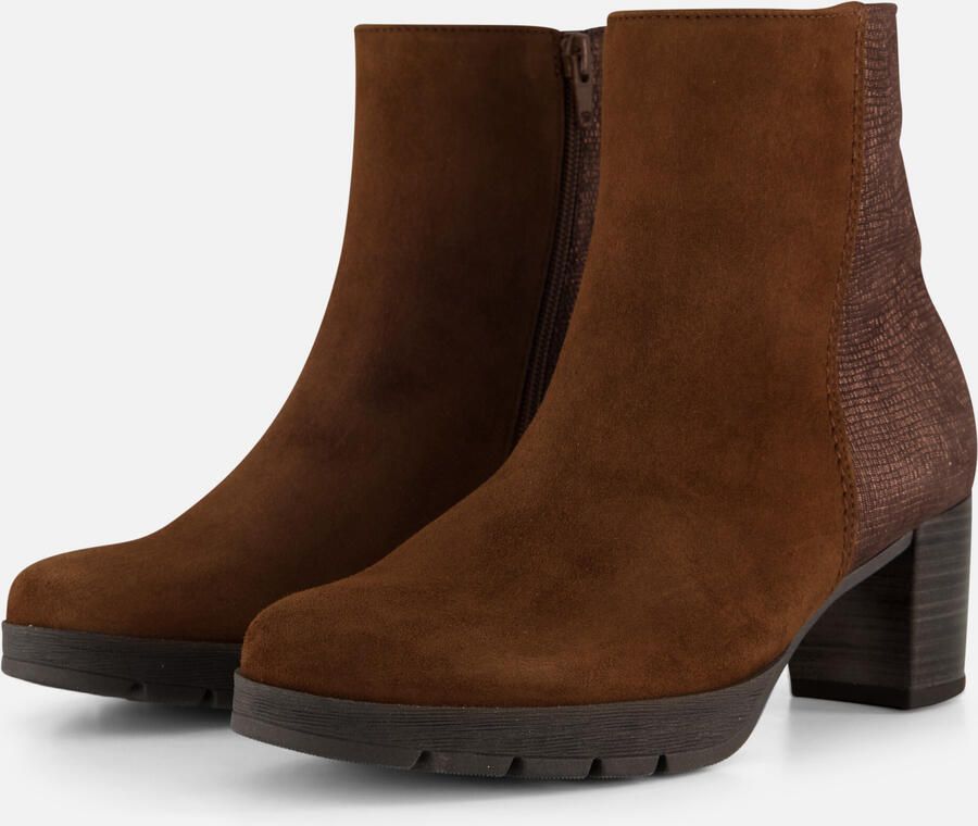 Gabor Enkellaarsjes bruin Suede Dames