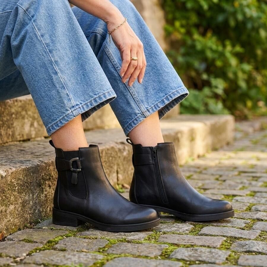 Gabor Chelsea-boots blokhak enkellaarsjes zakelijke schoen met best fitting-uitrusting
