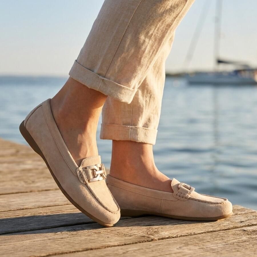 Gabor 201 Loafers Dames Instappers Beige - Foto 7