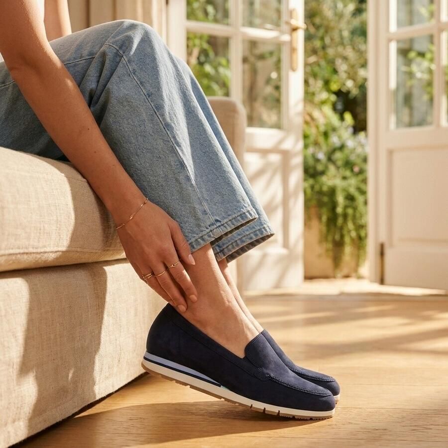 Gabor Instapper Dames Instapschoenen Damesschoenen Suède 86.484 sue Taupe - Foto 5