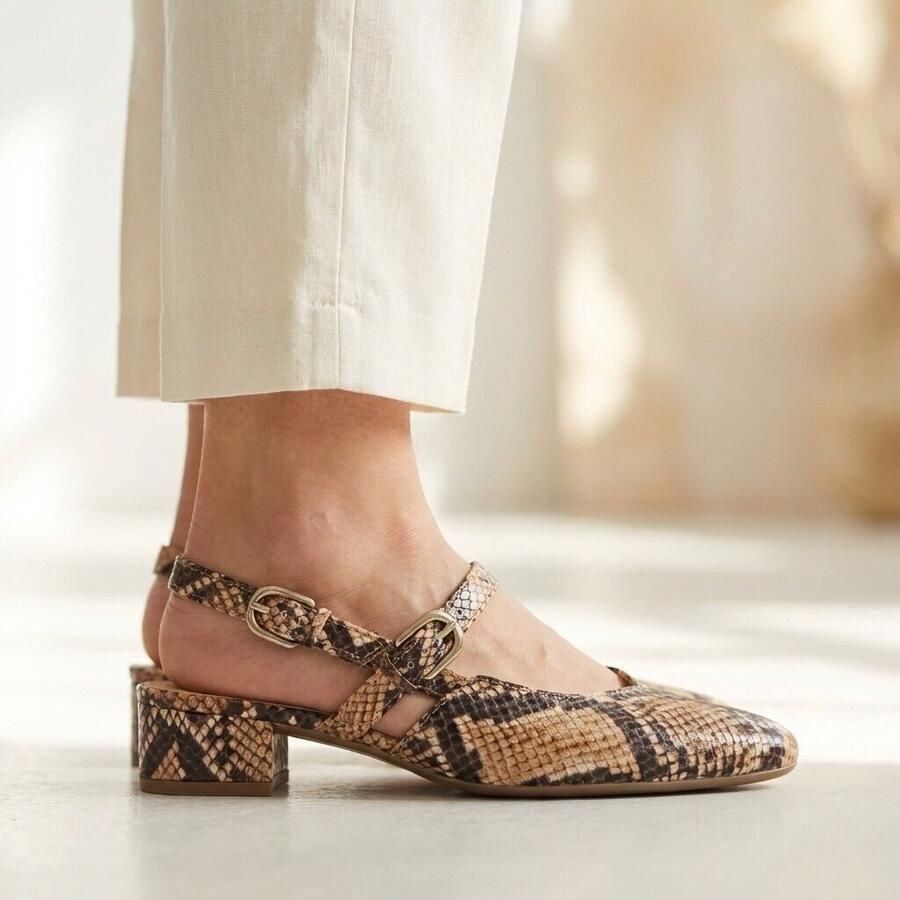 Gabor Instappers Python beige Synthetisch Dames