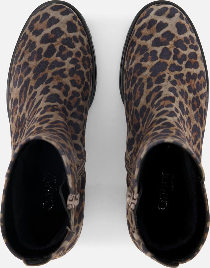 Gabor Leopard Enkellaarsjes bruin Suede Dames - Foto 3