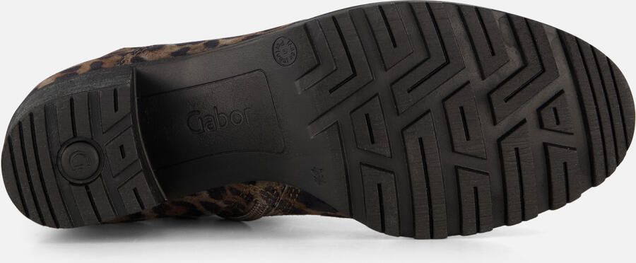 Gabor Leopard Enkellaarsjes bruin Suede Dames - Foto 5