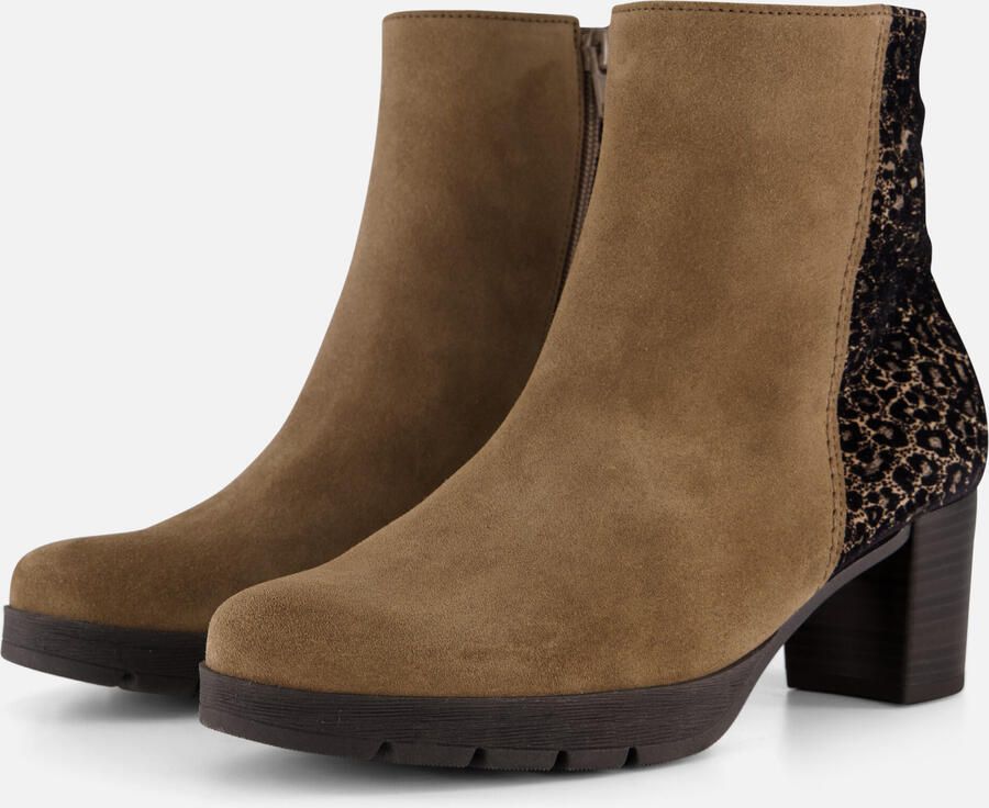 Gabor Leopard Enkellaarsjes cognac Suede Dames - Foto 5