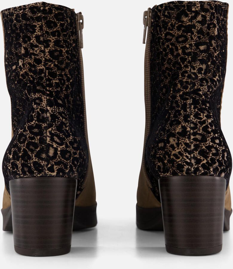 Gabor Leopard Enkellaarsjes cognac Suede Dames - Foto 3