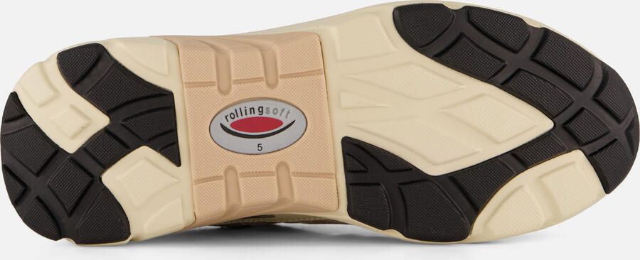 Gabor 86.936.39 Rolling Soft Sneakers Beige Leer en Mesh Dames Breed Beige - Foto 7