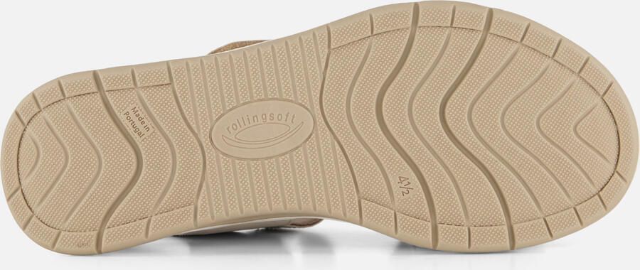 Gabor 86.882.61 Rolling Soft Sandalen Beige Met goud Leer Dames Beige Goud - Foto 6