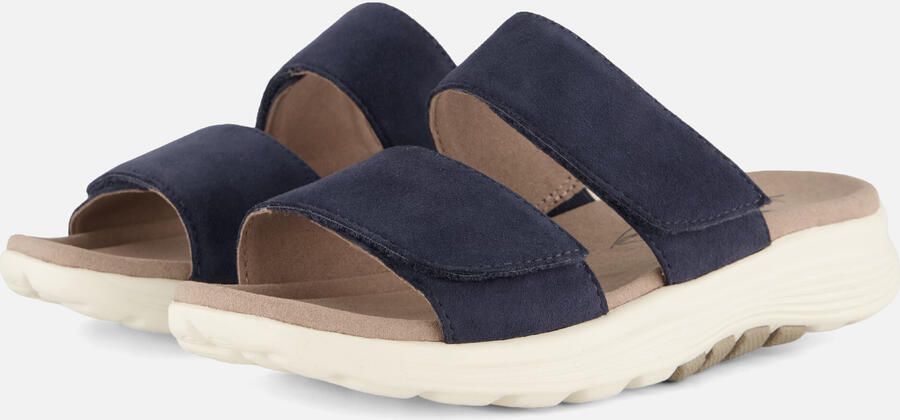 Gabor Rollingsoft Slippers blauw Suède