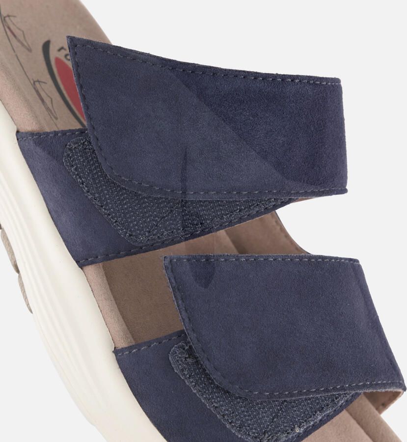 Gabor Rollingsoft Slippers blauw Suède - Foto 2