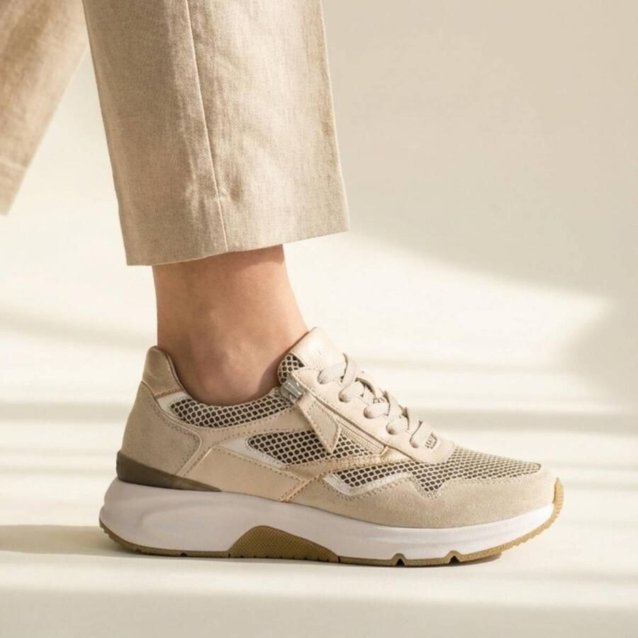 Gabor Rollingsoft Sneakers beige Leer - Foto 2