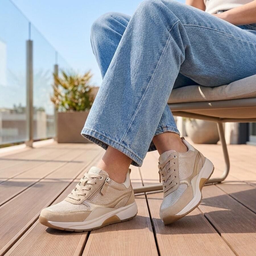 Gabor Rollingsoft Sneakers beige Synthetisch Dames - Foto 2