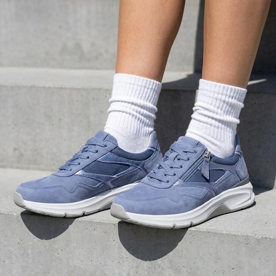 Gabor Rollingsoft Sneakers blauw Leer - Foto 2
