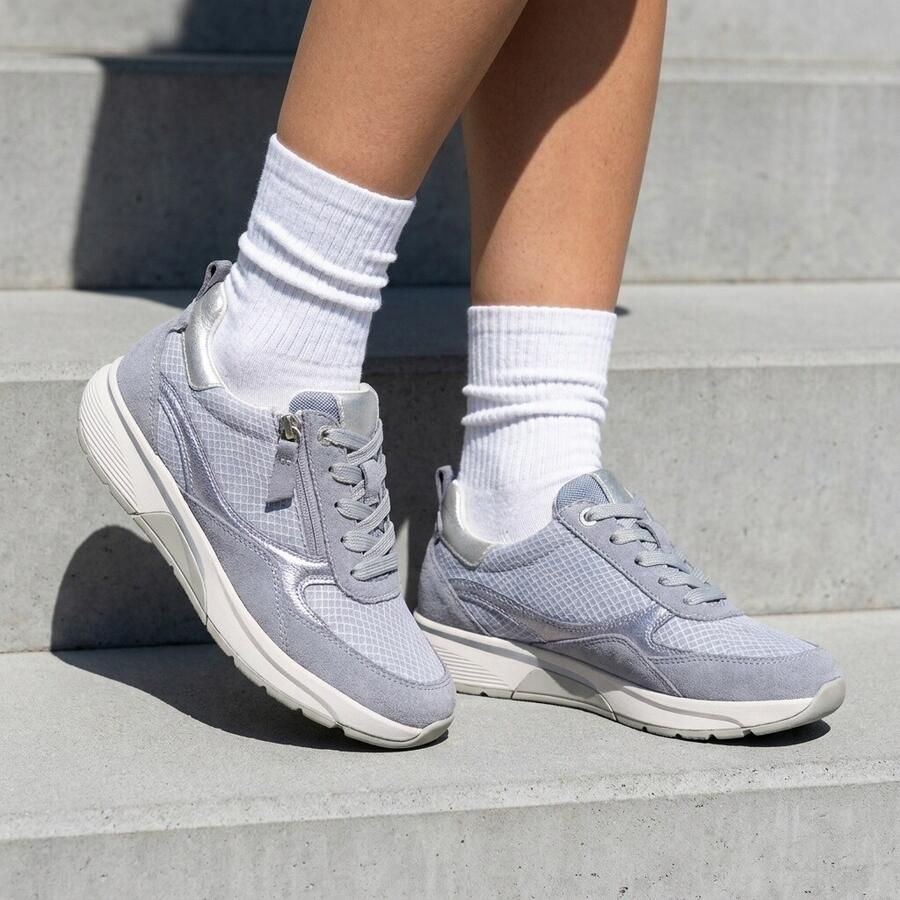 Gabor Rollingsoft Sneakers blauw Nubuck