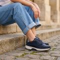 Gabor Rollingsoft Sneakers blauw Synthetisch Dames - Blauw