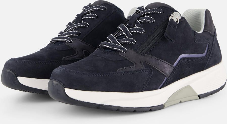 Gabor Rollingsoft Sneakers met sleehak met optifit verwisselbare binnenzool vrijetijdsschoen lage schoen veterschoen