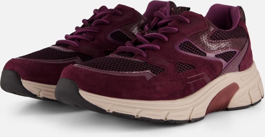 Gabor Rollingsoft Sneakers Bordeauxrood Suède - Foto 5
