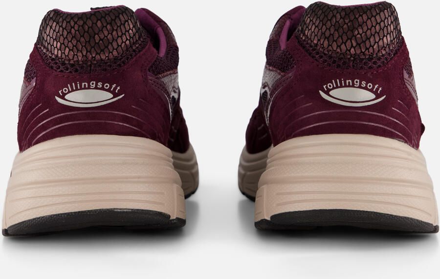 Gabor Rollingsoft Sneakers Bordeauxrood Suède - Foto 4