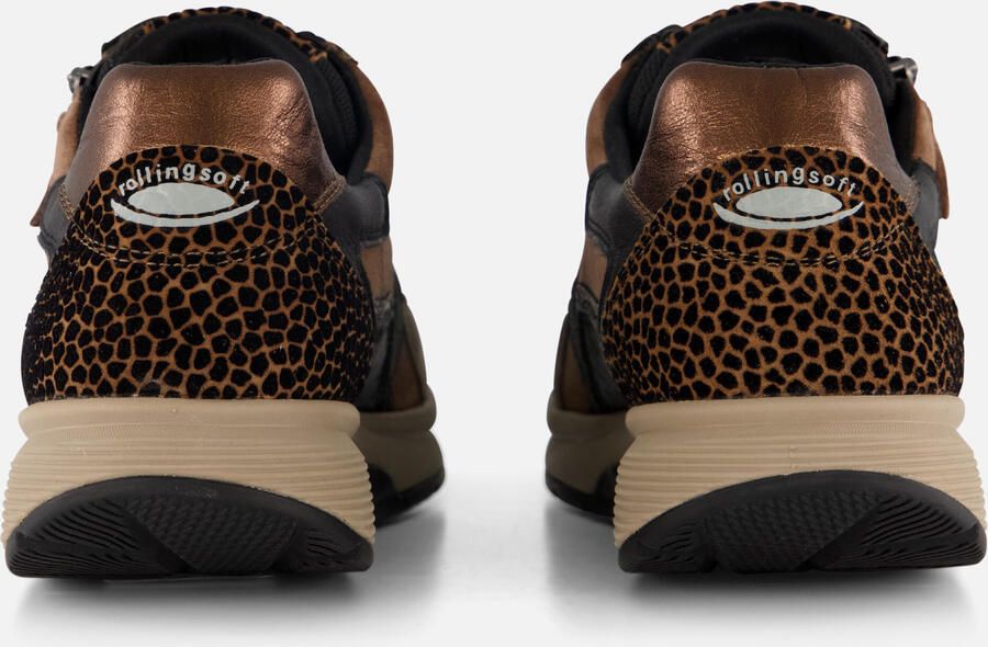 Gabor Rollingsoft Sneakers met sleehak veterschoen halfhoge schoen vrijetijdsschoen met extra ritssluiting - Foto 3