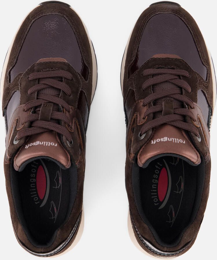 Gabor 0106.03.006 Sneakers Bruin met Brons Leer Lak en Nubuck Dames Bruin - Foto 4