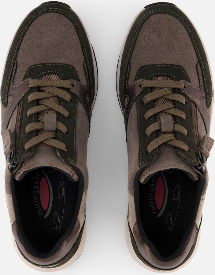 Gabor Rollingsoft Sneakers laag beige bruin zwart - Foto 5