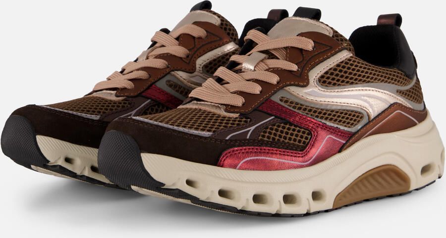 Gabor Rollingsoft Sneakers rood Metallic Suède - Foto 5