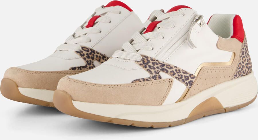 Gabor Rolling Soft Sneakers wit Leopard Dames
