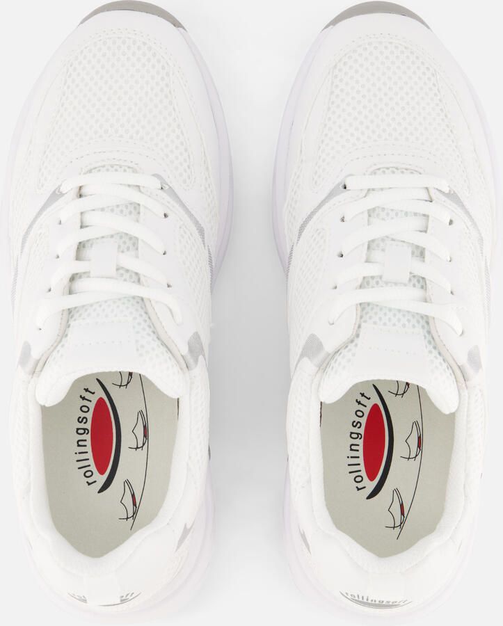 Gabor Rollingsoft Sneakers wit Textiel Dames - Foto 2