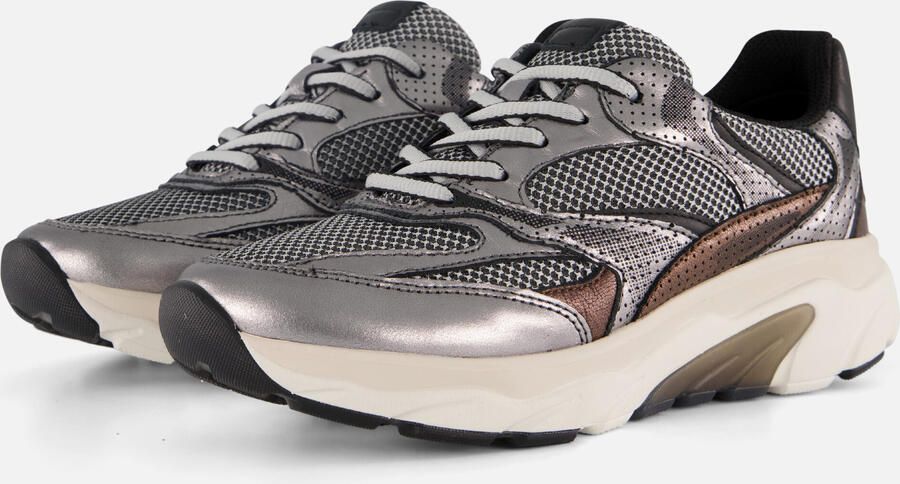 Gabor Rollingsoft Sneakers zilver Textiel Dames - Foto 4