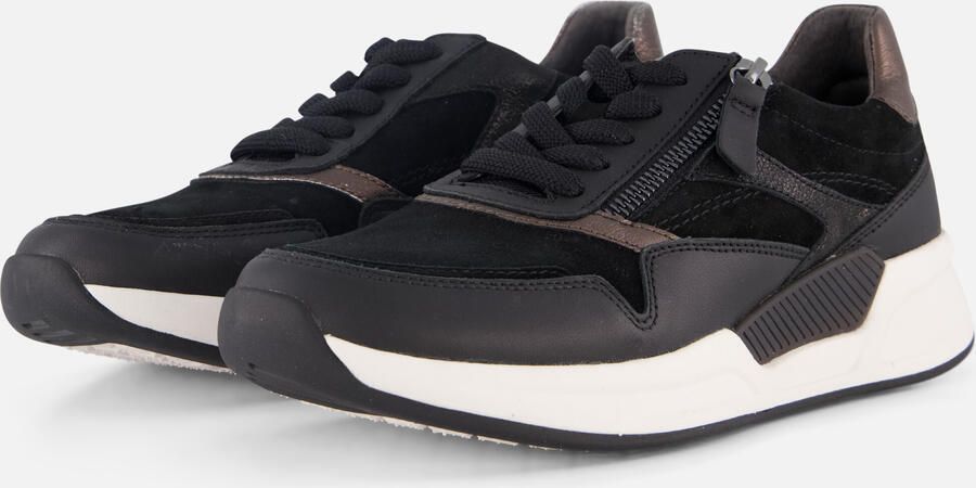 Gabor Rollingsoft Sneakers zwart Suede