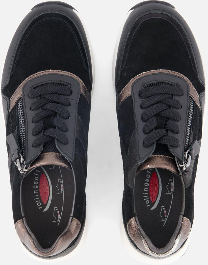 Gabor Rollingsoft sneakers zwart Suede - Foto 2