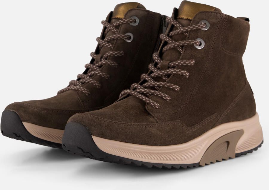 Gabor Rollingsoft Veterboot Met Rits Bruin Suede - Foto 4