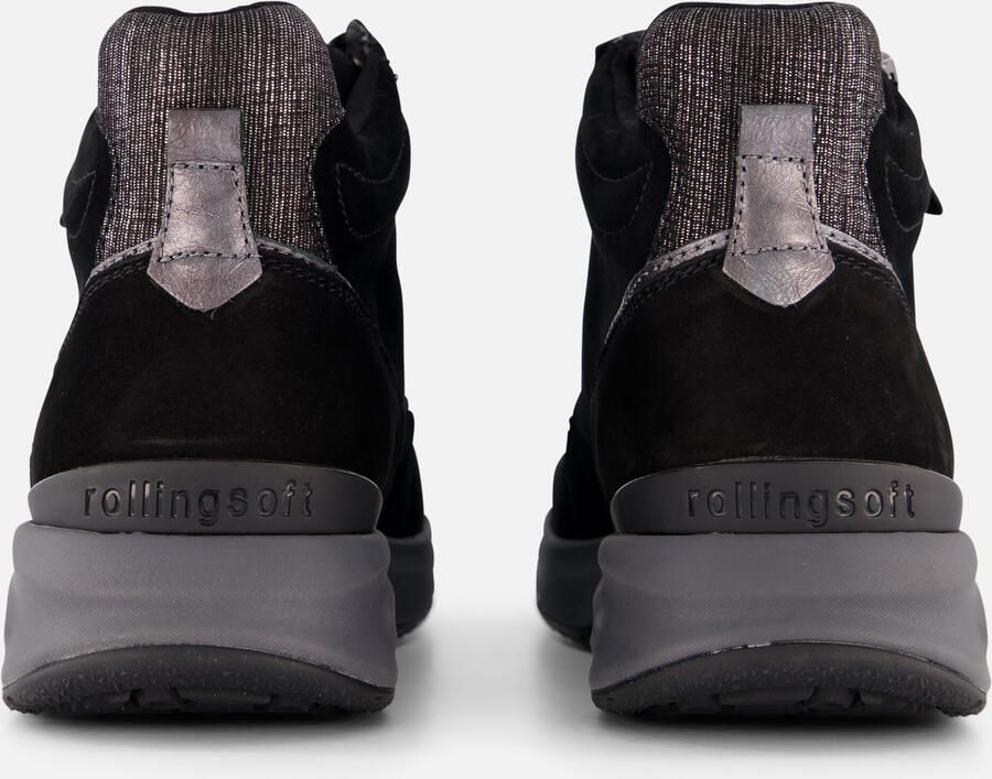 Gabor Rollingsoft Veterboots zwart Suede - Foto 2