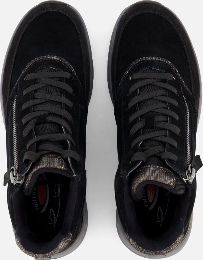 Gabor Rollingsoft Veterboots zwart Suede - Foto 3