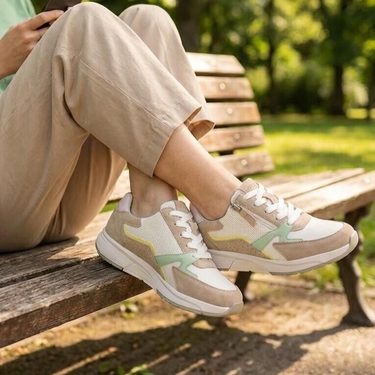 Gabor Rollingssoft beige Su�de Sneakers Unisex - Foto 3