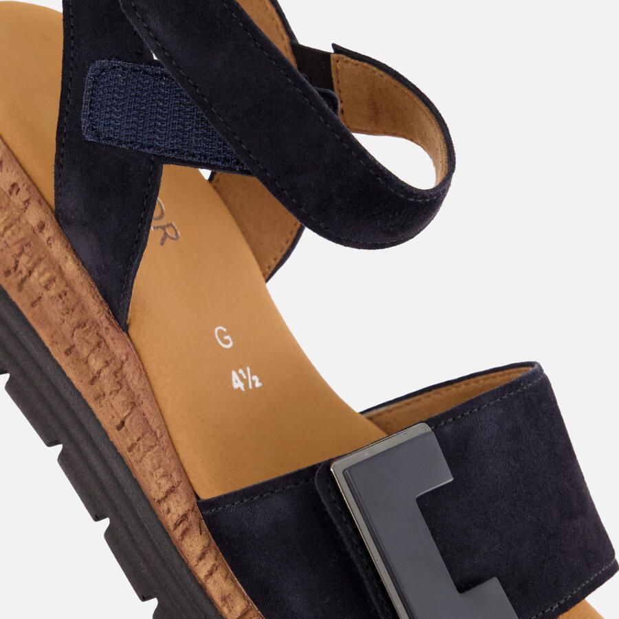 Gabor Sandalen blauw Suède - Foto 2