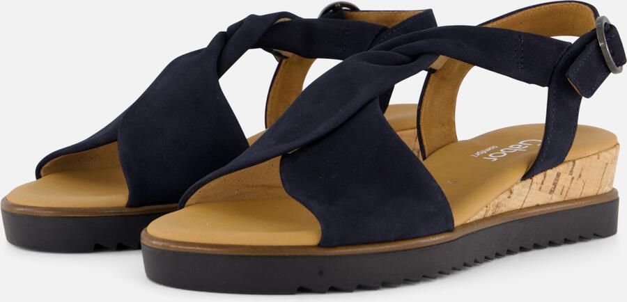 Gabor Sandalen blauw Suede