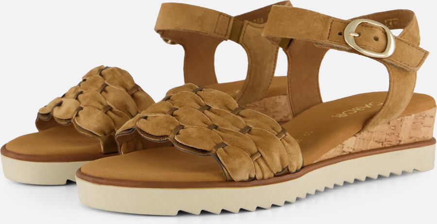 Gabor 758 Sandalen Met Sleehak Dames Beige - Foto 9