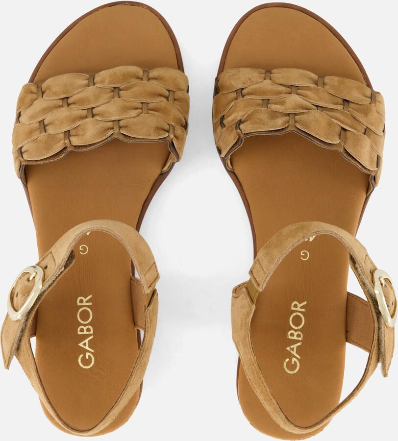 Gabor 758 Sandalen Met Sleehak Dames Beige - Foto 8
