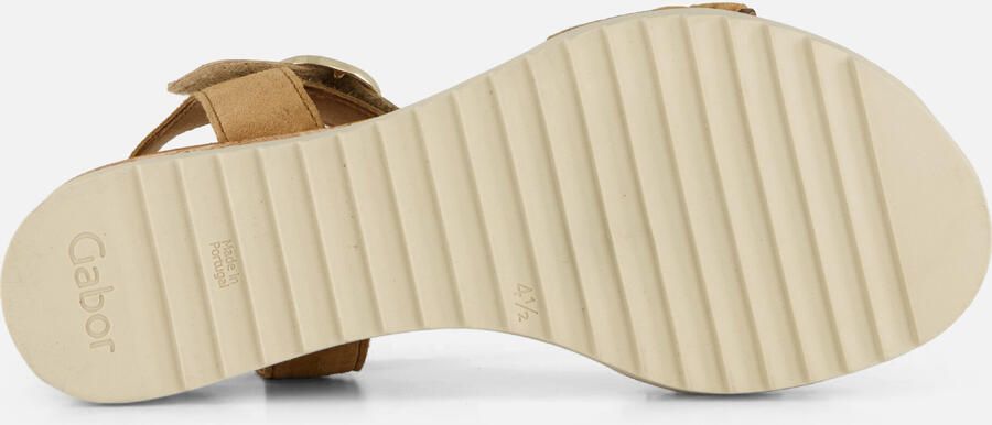 Gabor 758 Sandalen Met Sleehak Dames Beige - Foto 10