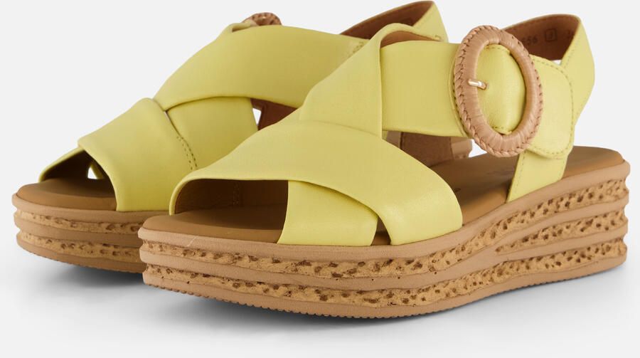 Gabor Sandalen geel Leer