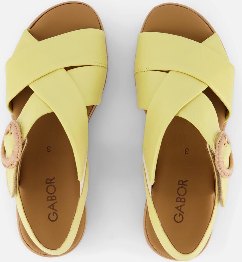 Gabor Sandalen geel Leer - Foto 2